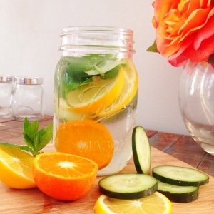 Detox Water Concombre Orange Menthe