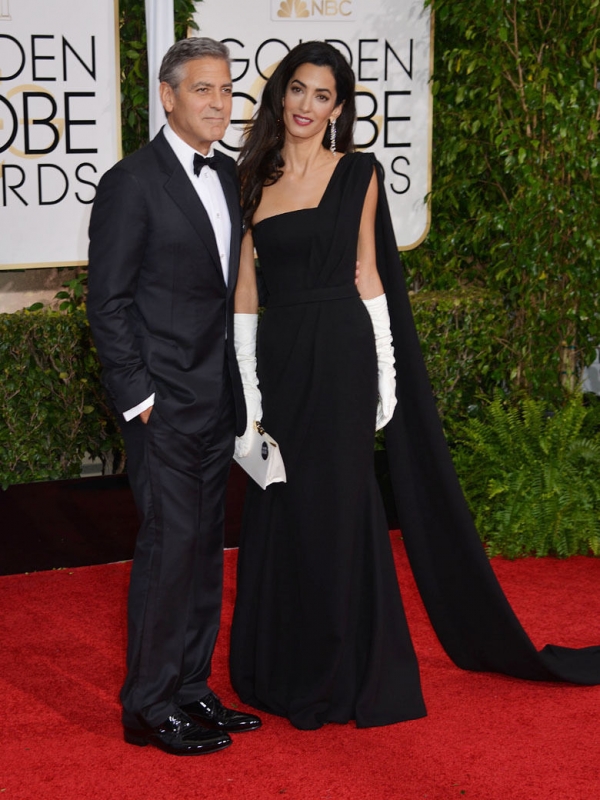 George et Amal Clooney Golden globes 2015