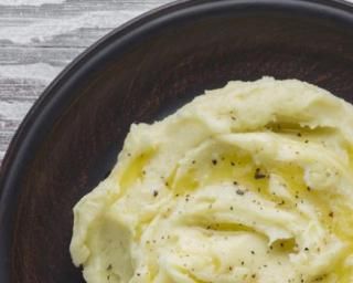Ecrasé pommes de terre et poireaux