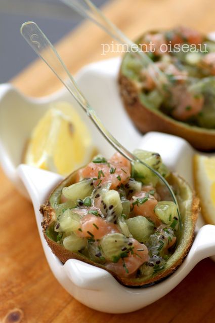 Tartare de saumon au kiwi