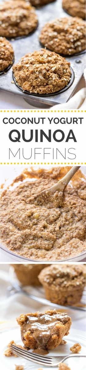 Muffins au quinoa et yaourt coco